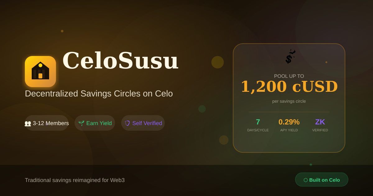 CeloSusu Savings Circles